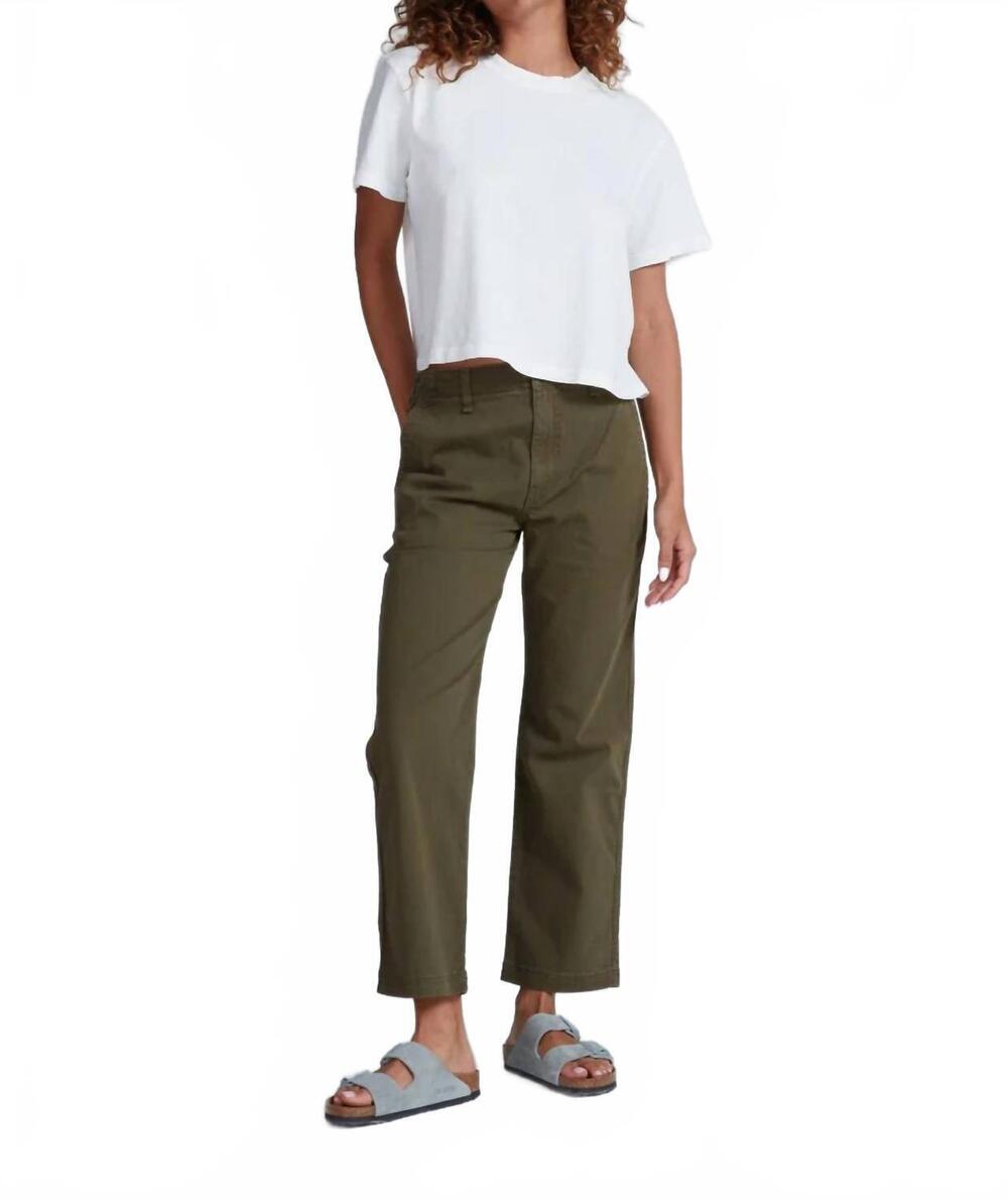 NEW ASKK NY women's tomboy pant in green